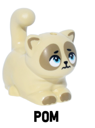 LEGO ACCESSORIES - ANIMAL - Cat (Large, Sitting)