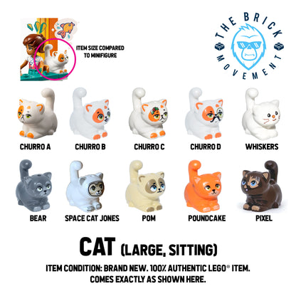 LEGO ACCESSORIES - ANIMAL - Cat (Large, Sitting)