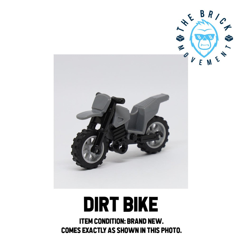 LEGO ACCESSORIES - BICYCLE - Dirt Bike (Dark Bluish Gray)