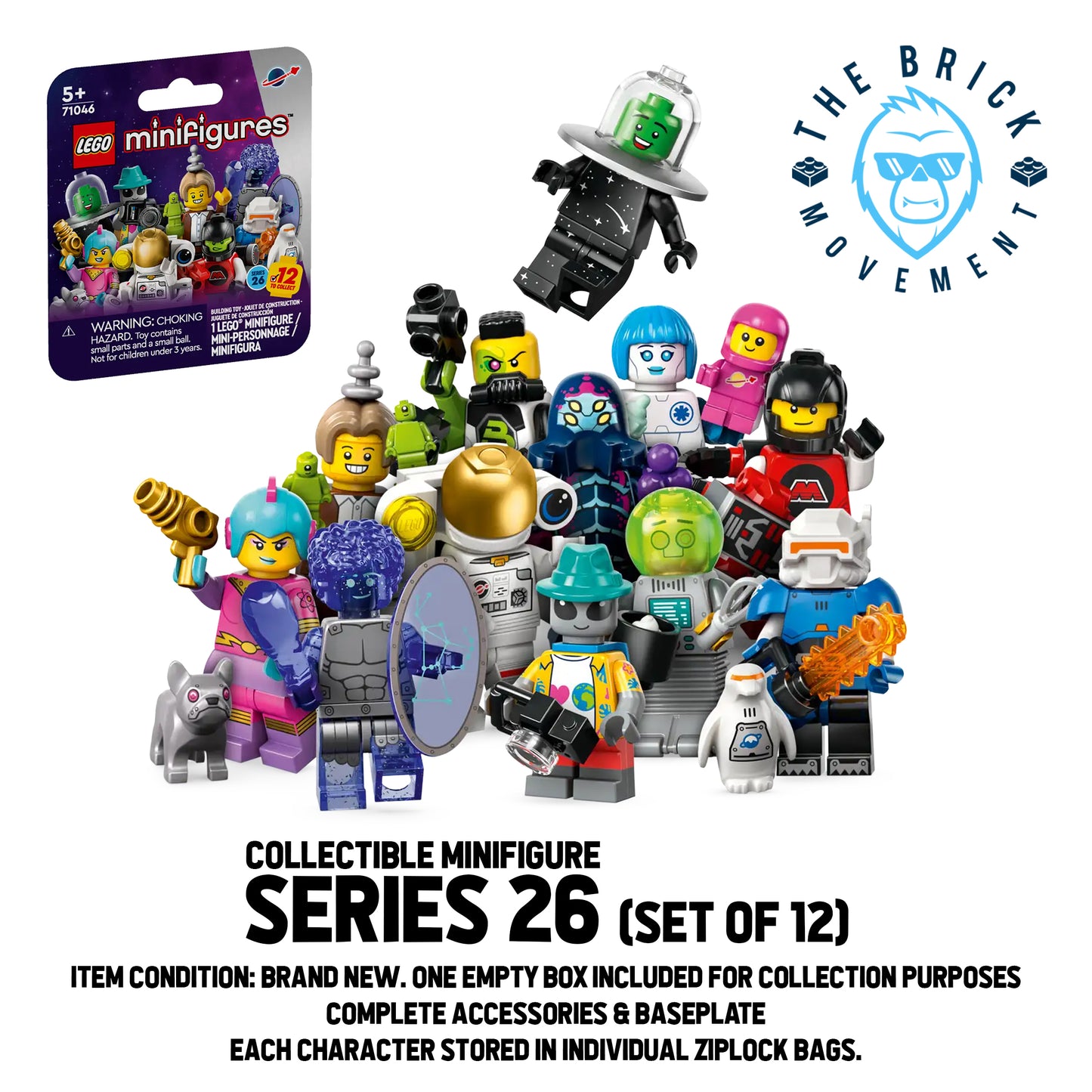 LEGO Collectible Minifigure Series 26: Set of 12 Minifigures