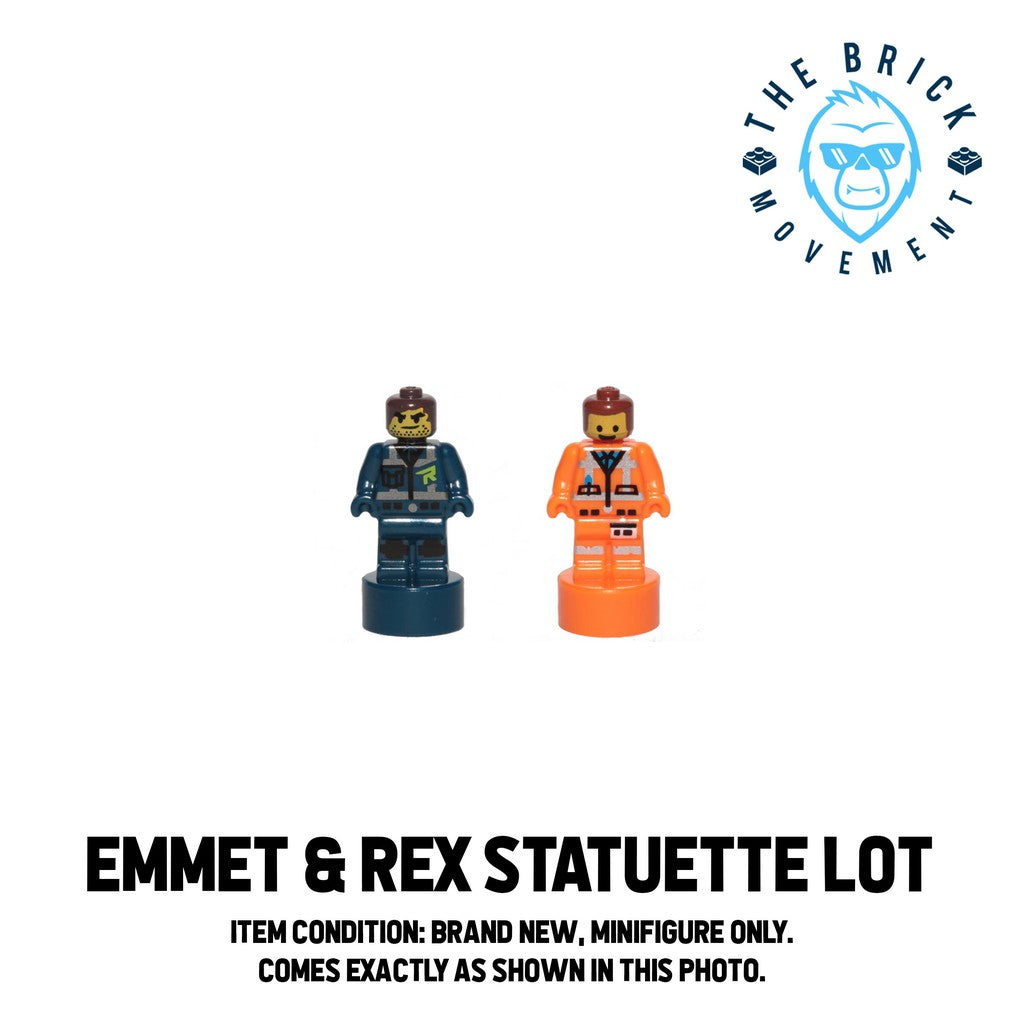 LEGO ACCESSORIES - STATUETTE - THE LEGO MOVIE 2 Emmet & Rex Lot