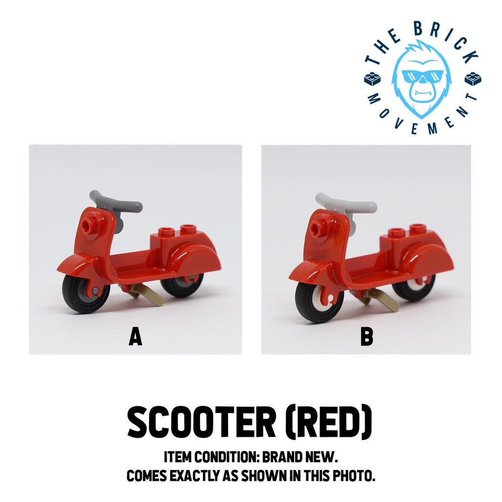 LEGO ACCESSORIES - BICYCLE - Scooter / Vespa (Red)