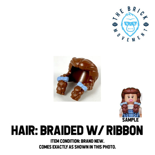 LEGO ACCESSORIES - MINIFIGURE HAIR - Braided / Ribbon