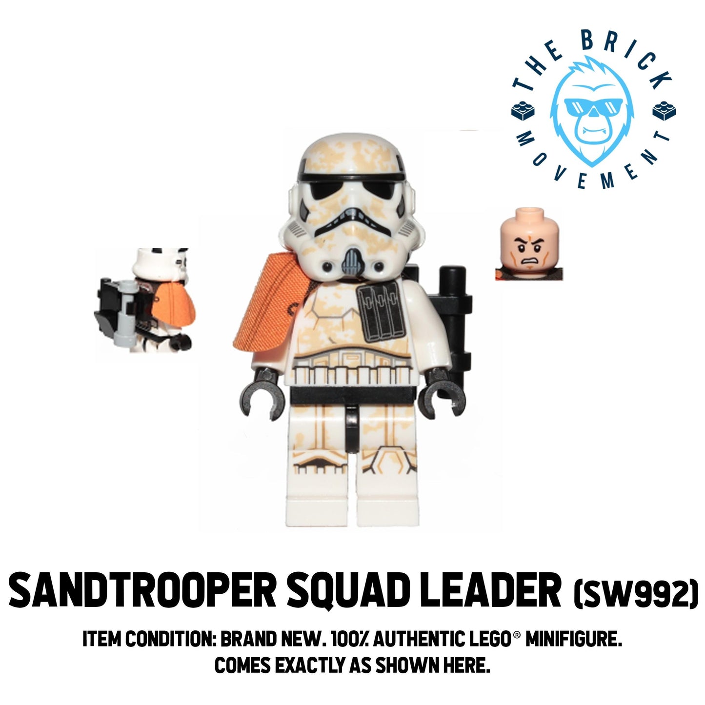 LEGO STAR WARS Sandtrooper Squad Leader (Captain) Minifigure