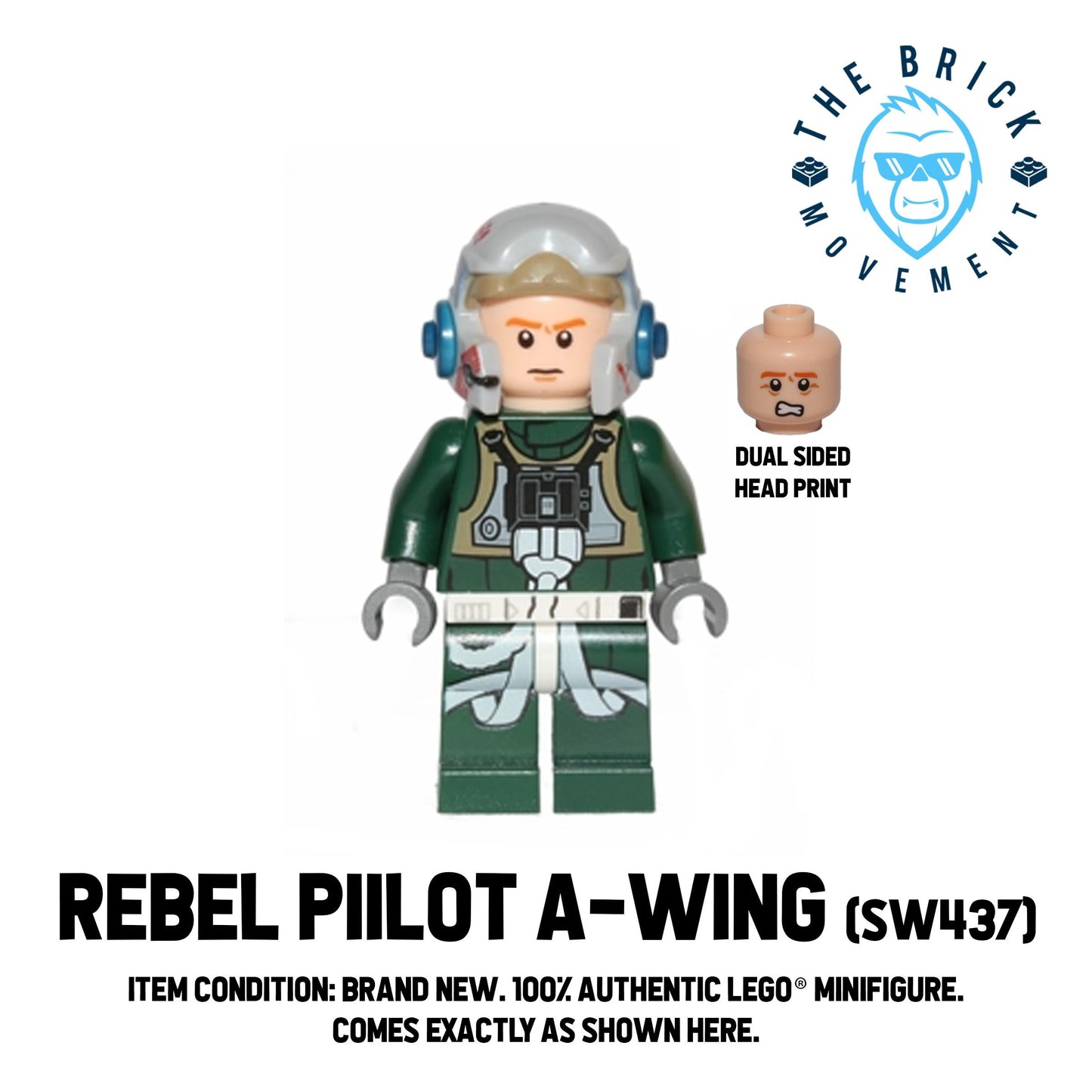 LEGO STAR WARS Rebel Pilot A-Wing Minifigure