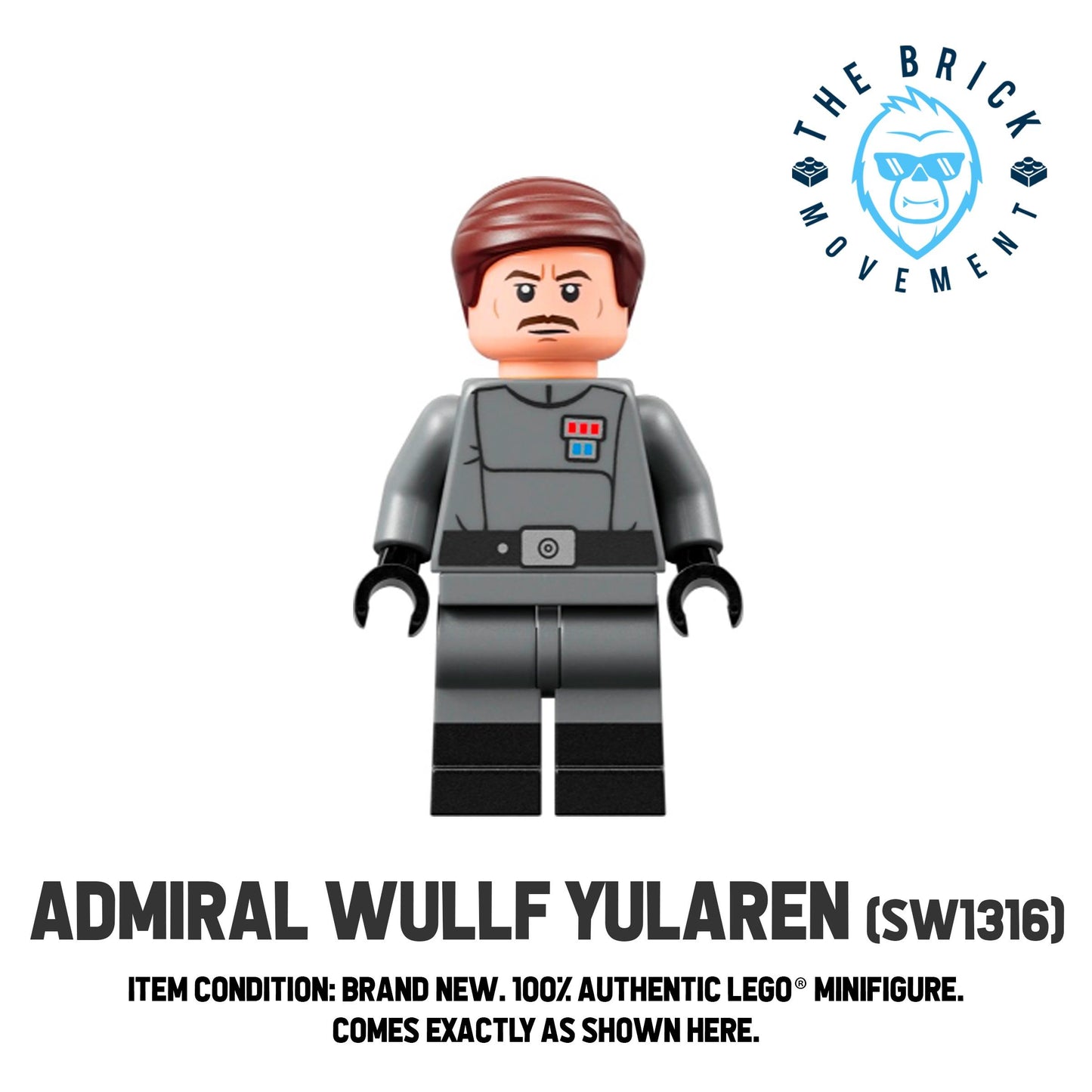 LEGO STAR WARS Admiral Wullf Yularen Minifigure