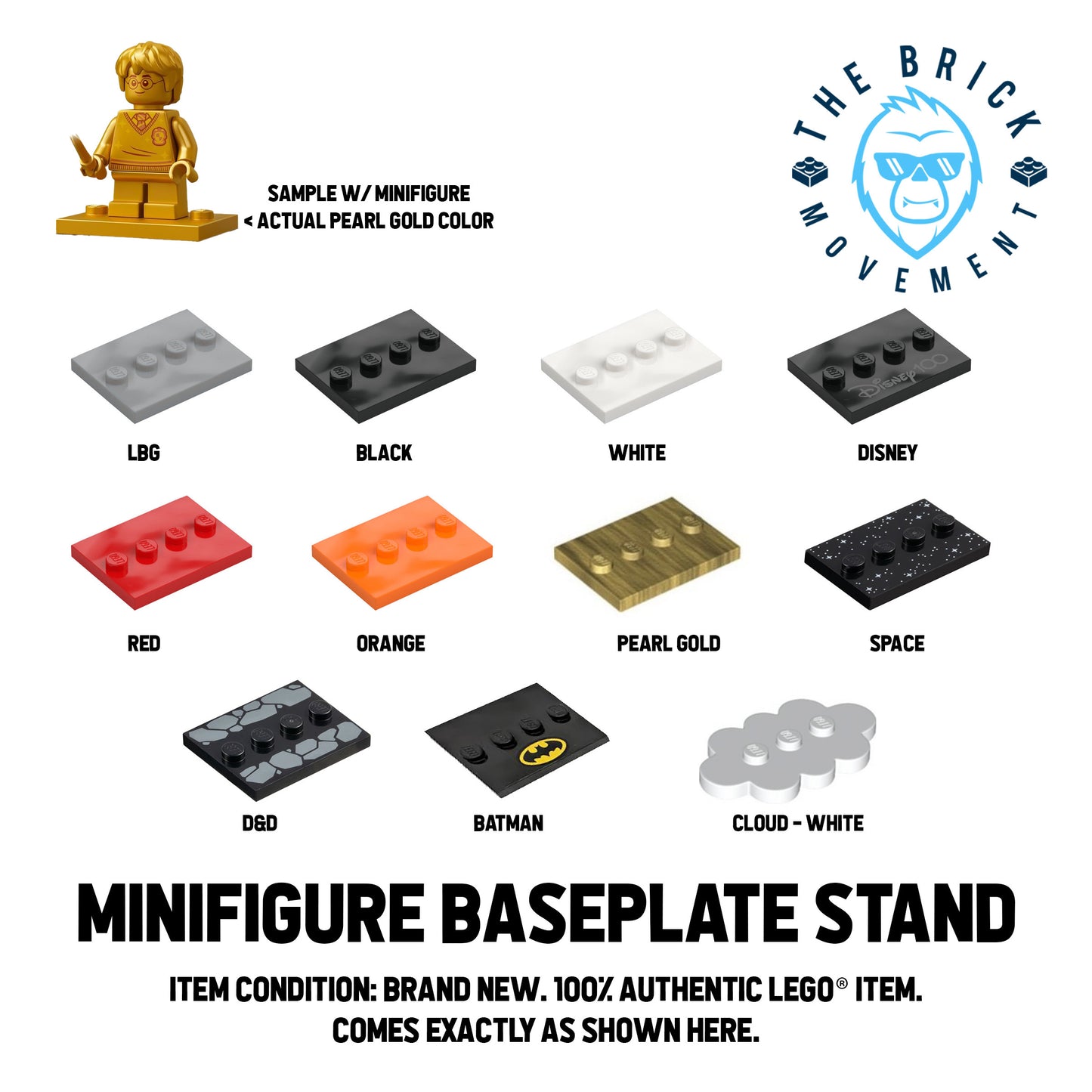 LEGO ACCESSORIES - Minifigure Baseplate Stand
