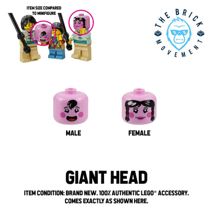 LEGO ACCESSORIES - MINIFIGURE HEAD - Giant Head