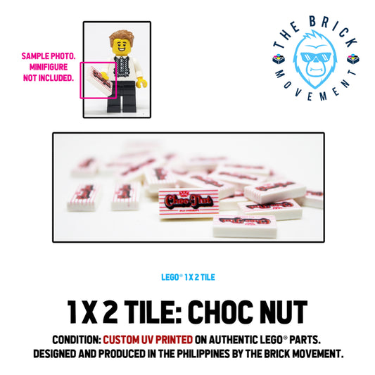 LEGO ACCESSORIES - FOOD - Choc Nut (UV Printed)