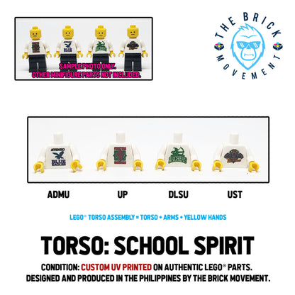 LEGO ACCESSORIES - MINIFIGURE TORSO - School Spirit (UV Printed)