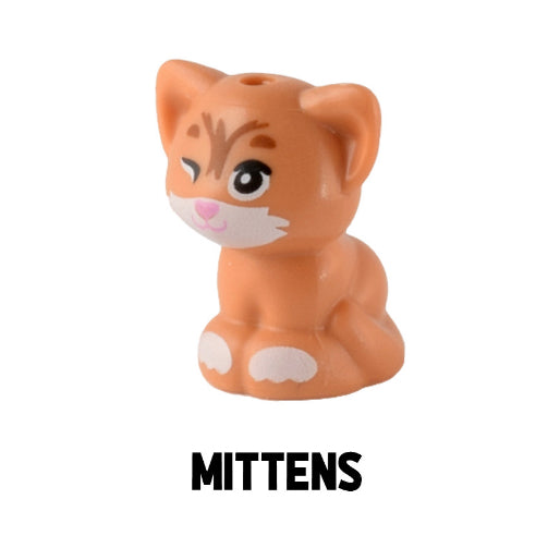 LEGO ACCESSORIES - ANIMAL - Cat / Kitten (Mittens, Shadow)