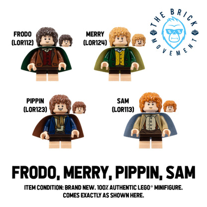 LEGO LORD OF THE RINGS Frodo, Merry, Pippin & Sam Minifigure