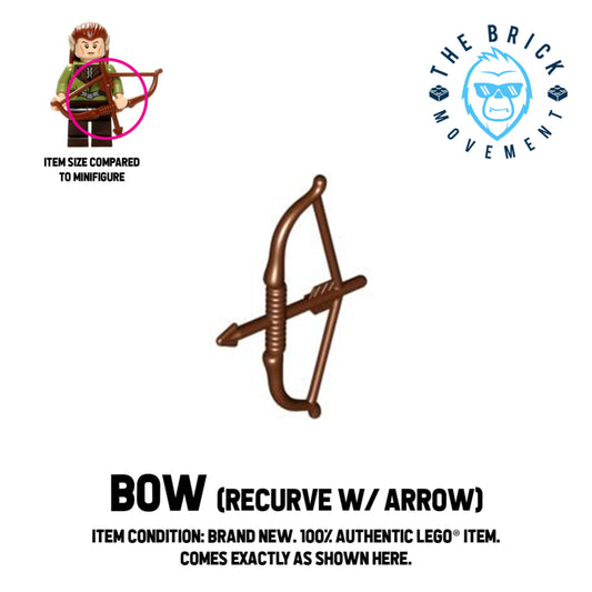 LEGO ACCESSORIES - WEAPON - Bow (Recurve w/ Arrow)