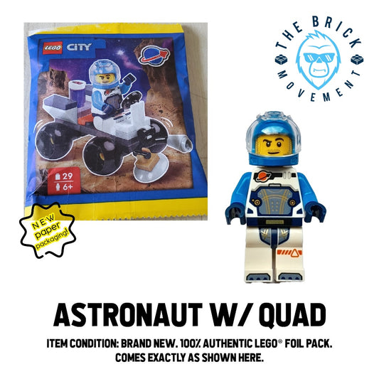 LEGO CITY Astronaut w/ Quad Foil Pack