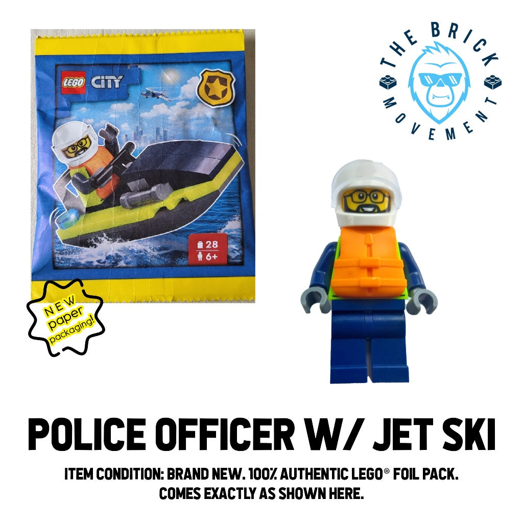 LEGO CITY Police Officer with Jet Ski Foil Pack