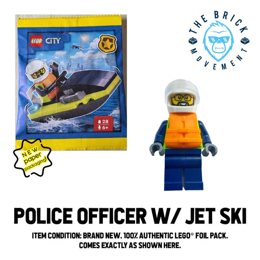 LEGO CITY Police Officer with Jet Ski Foil Pack