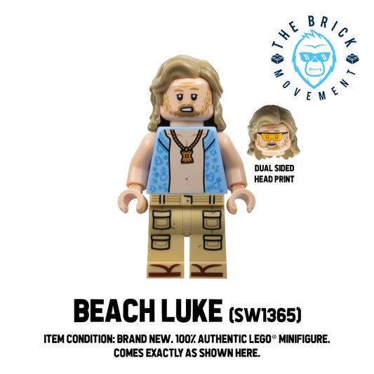 LEGO STAR WARS Beach Luke Skywalker Minifigure