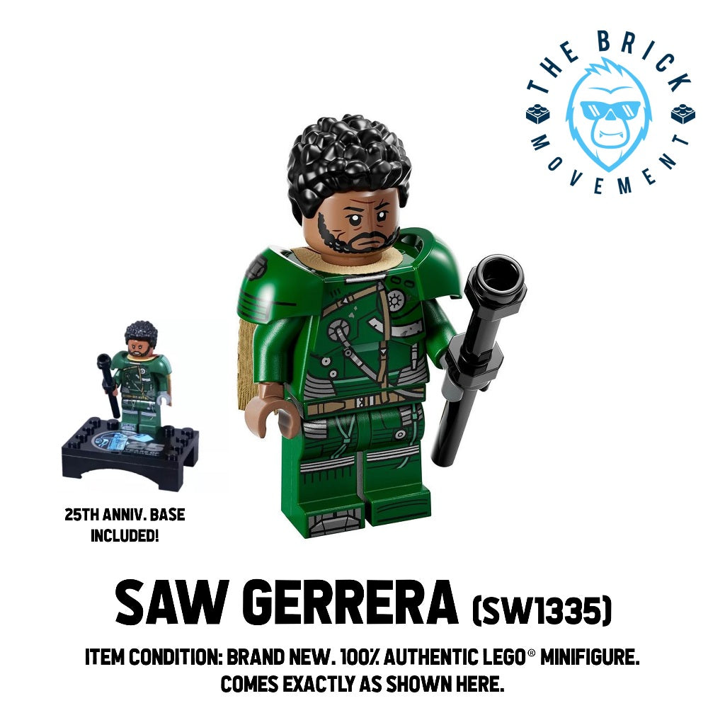 LEGO STAR WARS Saw Gerrera Minifigure