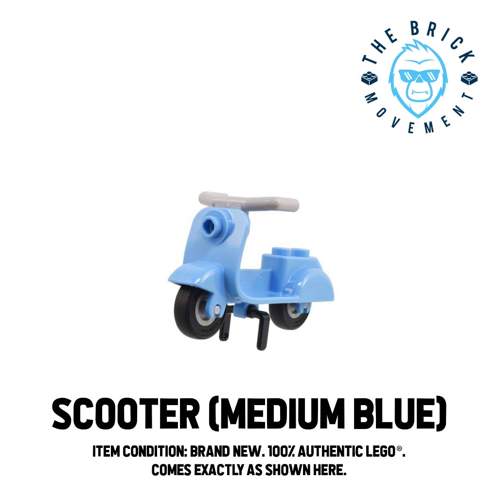 LEGO ACCESSORIES - BICYCLE - Scooter / Vespa (Medium Blue)