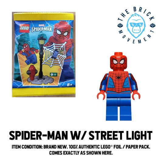 LEGO MARVEL Spider-man w/ Street Light Foil / Paper Pack