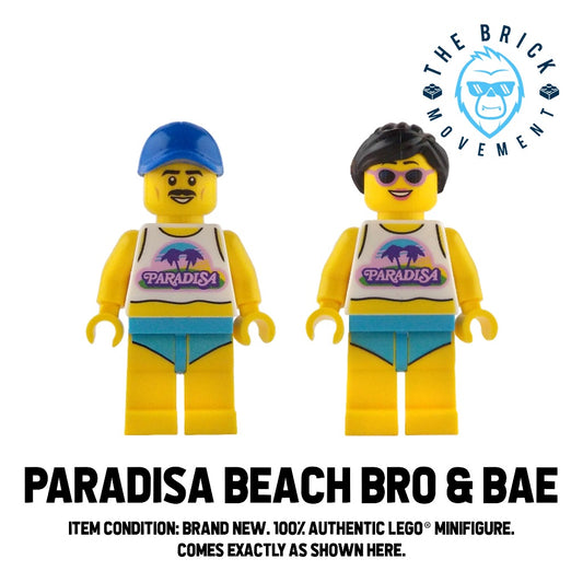 LEGO IDEAS Paradisa Beach Bae & Bro Minifigure Lot
