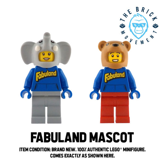 LEGO IDEAS Bernard Bear & Elton Elephant Fabuland Mascots Minifigure Lot