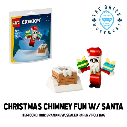 LEGO CREATOR Christmas Chimney Fun with Santa Polybag / Paper Bag
