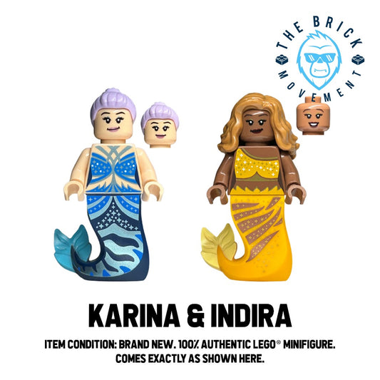 LEGO DISNEY The Little Mermaid Karina & Indira Minifigure Lot
