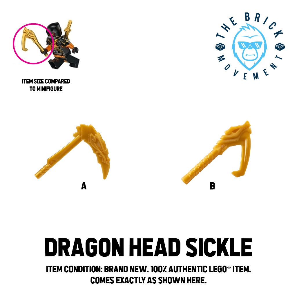 LEGO ACCESSORIES - WEAPON - NINJAGO Dragon Head Sickle