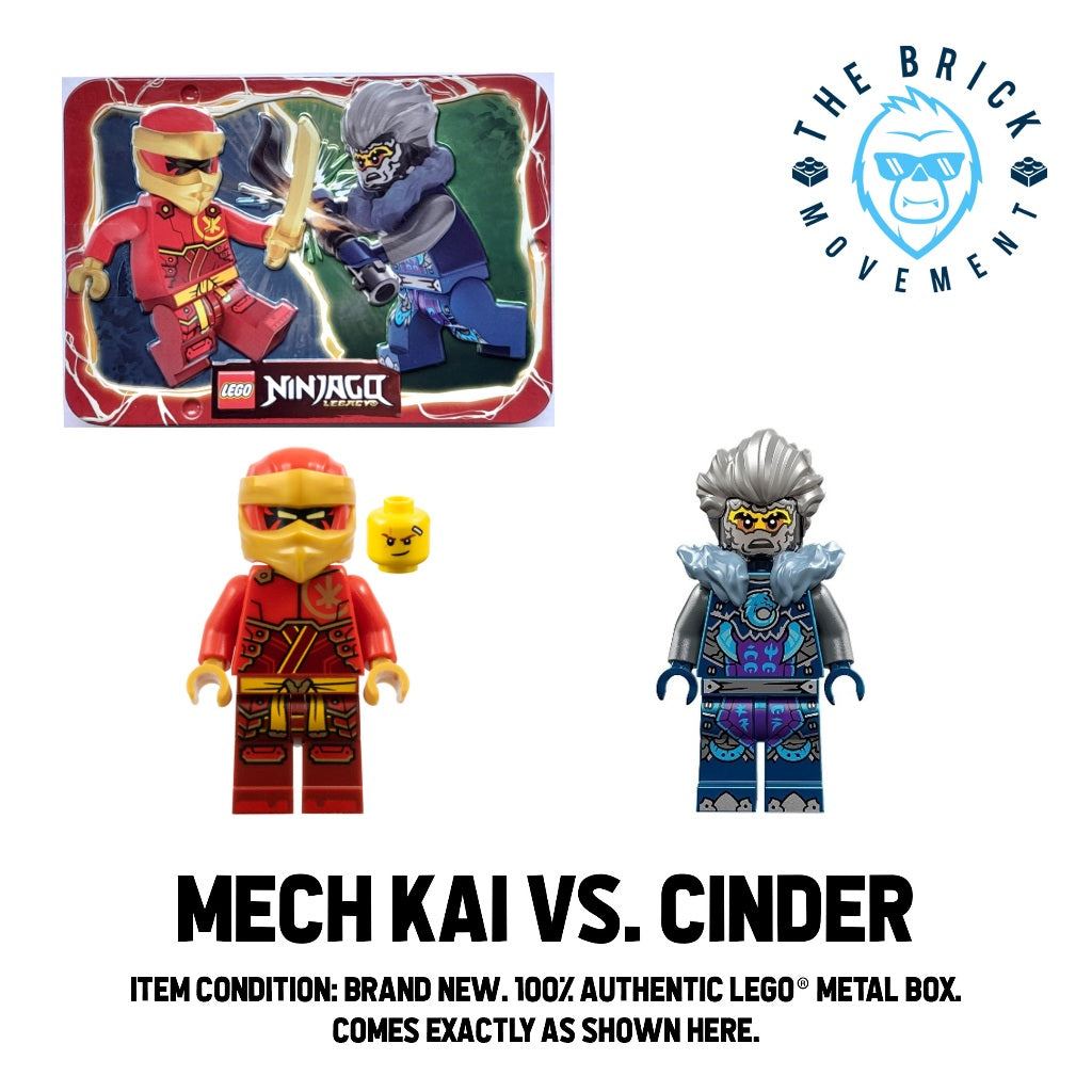 LEGO NINJAGO Mech Kai vs. Cinder Metal Box