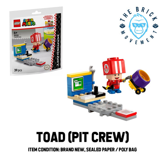 LEGO SUPER MARIO Toad Pit Crew Polybag / Paper Bag