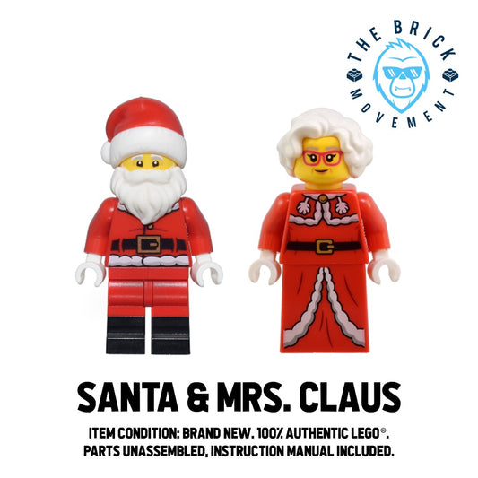 LEGO CITY Santa Claus & Mrs. Claus Minifigure Lot