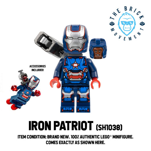 LEGO MARVEL Iron Patriot Mark 1 Minifigure