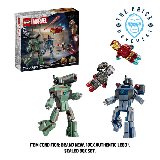 LEGO MARVEL 76320 Iron Man & War Machine vs. Hammer Drones Set