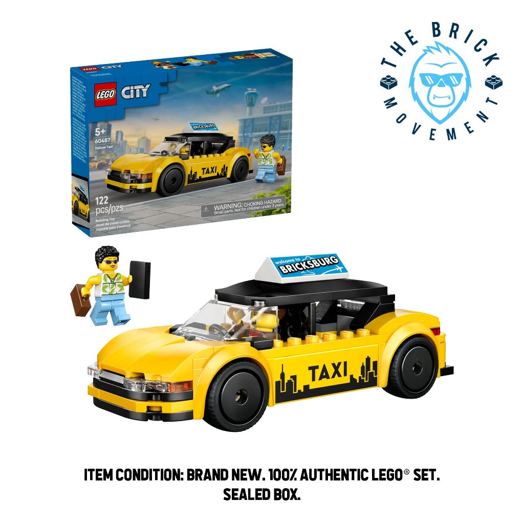 LEGO CITY 60487 Yellow Taxi Set