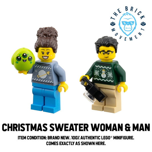 LEGO  CITY Woman / Man (Christmas Sweater) Minifigure