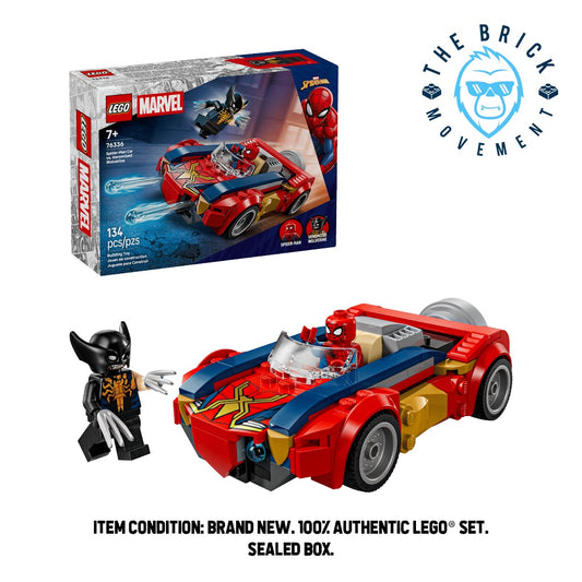 LEGO MARVEL 76336 Spider-Man Car vs. Venomized Wolverine Set