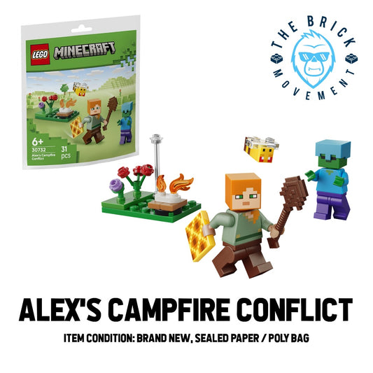 LEGO MINECRAFT Alex's Campfire Conflict Polybag / Paper Bag