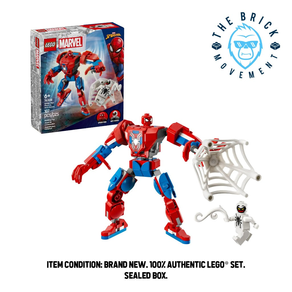 LEGO MARVEL 76308 Spider-Man Mech vs. Anti-Venom Set