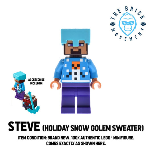 LEGO MINECRAFT Steve (Holiday Sweater) Minifigure