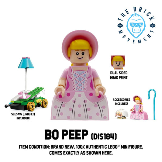 LEGO DISNEY PIXAR TOY STORY Bo Peep Minifigure (w/ seesaw)