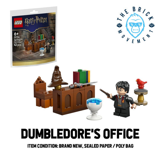 LEGO HARRY POTTER Dumbledore's Office w/ Harry Potter Polybag / Paper Bag