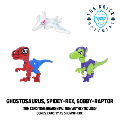 LEGO ACCESSORIES - ANIMAL - MARVEL Dinosaur (Ghostsaurus, Spidey-Rex, Gobby-Raptor)