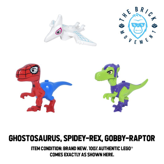 LEGO ACCESSORIES - ANIMAL - MARVEL Dinosaur (Ghostsaurus, Spidey-Rex, Gobby-Raptor)
