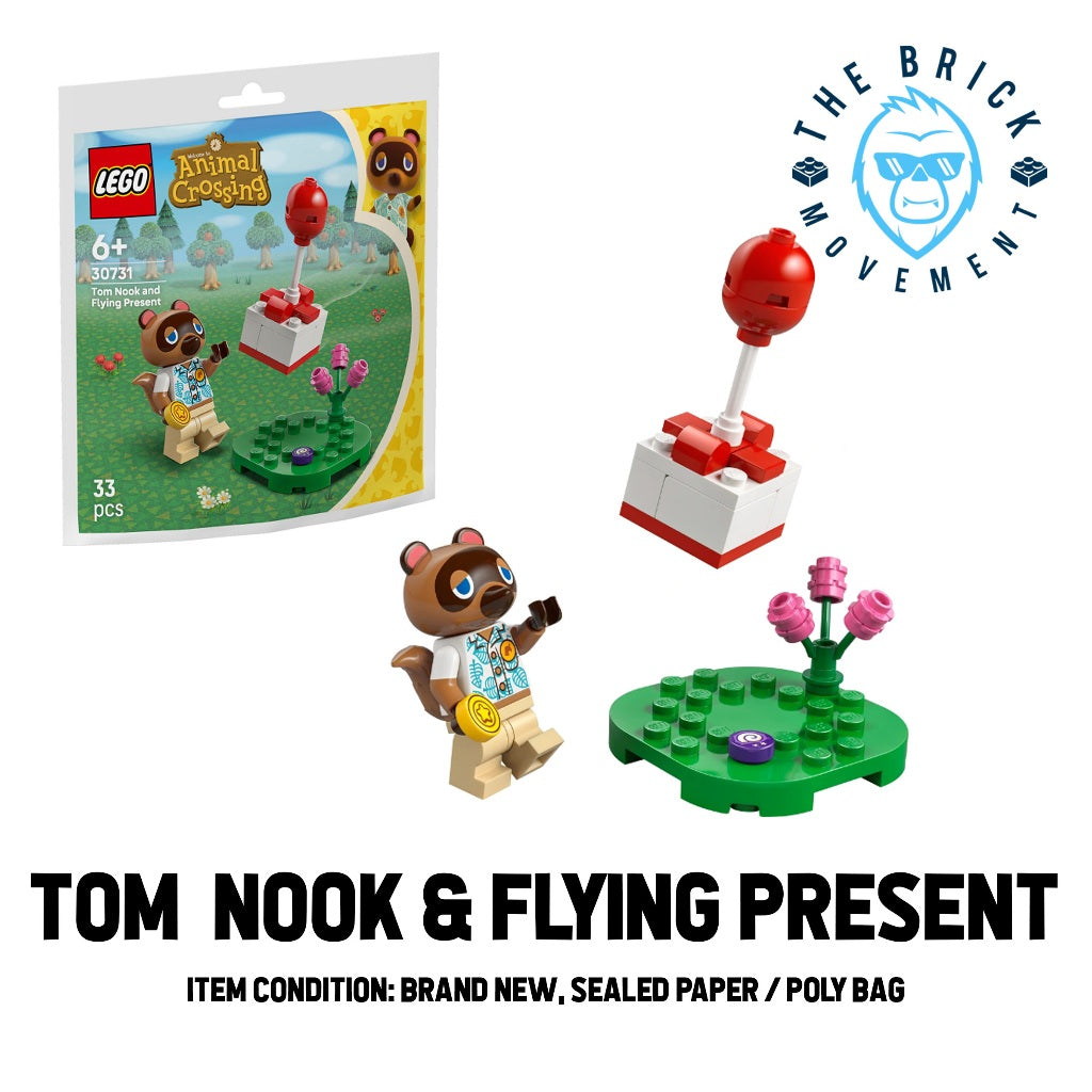 LEGO ANIMAL CROSSING Tom Nook and Flying Present Polybag / Paper Bag
