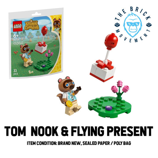 LEGO ANIMAL CROSSING Tom Nook and Flying Present Polybag / Paper Bag