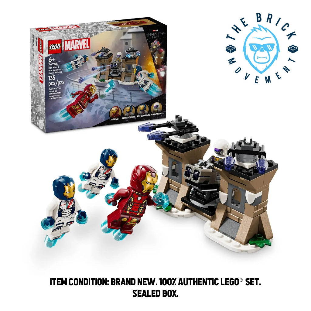LEGO MARVEL 76288 Iron Man & Iron Legion vs. Hydra Soldier Set