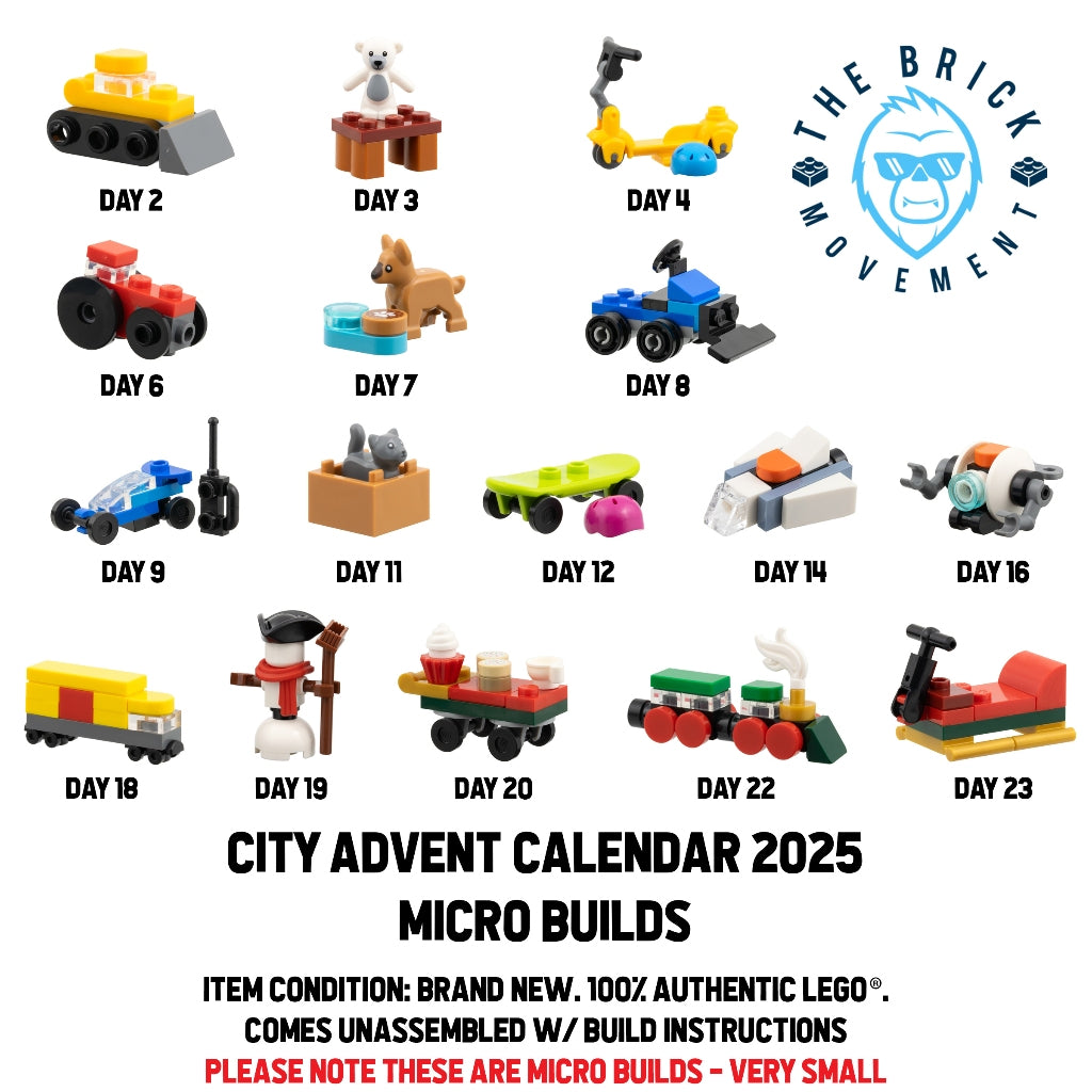 LEGO CITY Advent Calendar 2025 Micro Build