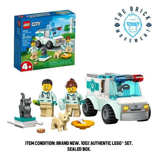 LEGO CITY 60382 Vet Van Rescue Set