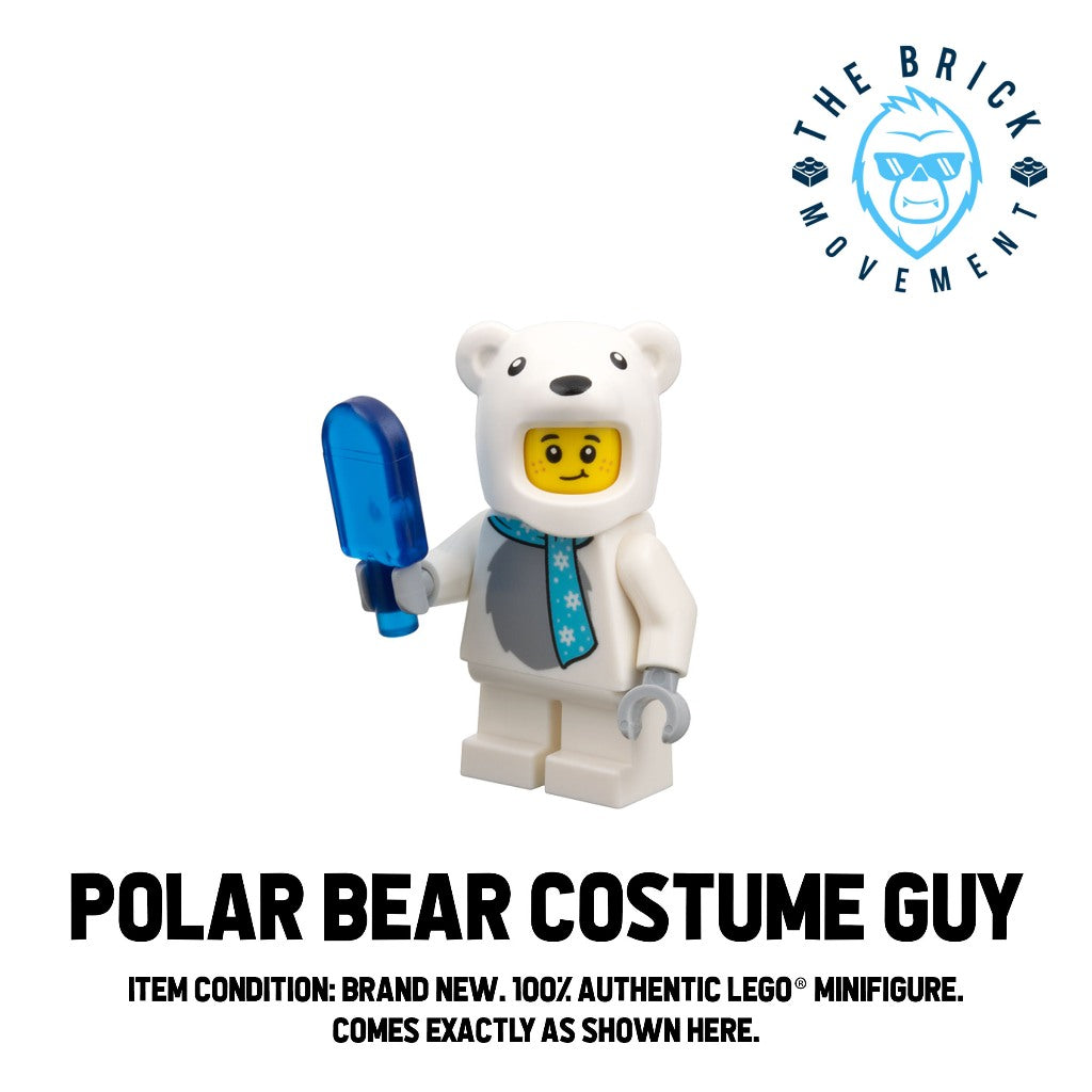 LEGO CITY Polar Bear Costume Guy Minifigure